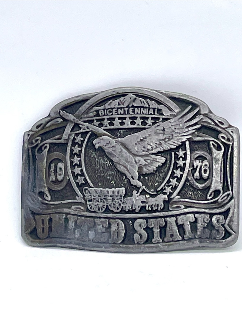 US Bicentennial 1776-1976 Eagle BELT BUCKLE by CDC Metalworks Colorado 1975